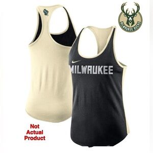 Milwaukee Bucks Nike Women's City Edition Racer Back Tank Basketball Sporty